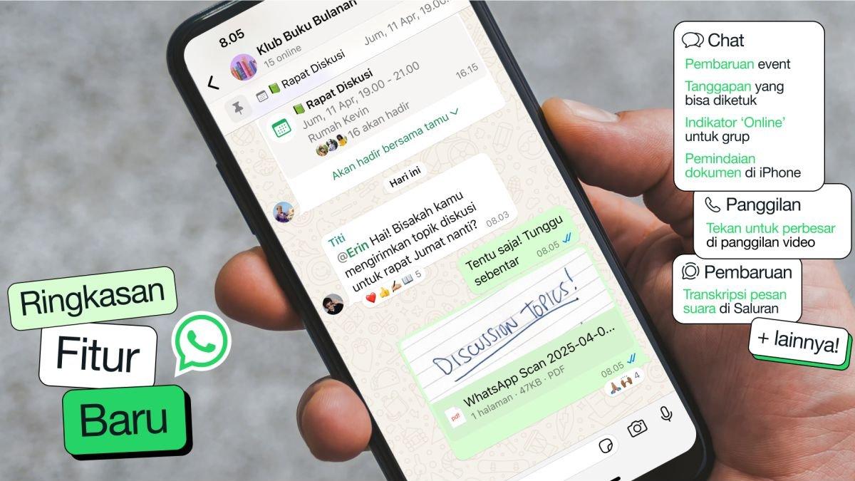 Fitur Obrolan Baru WhatsApp Hadir