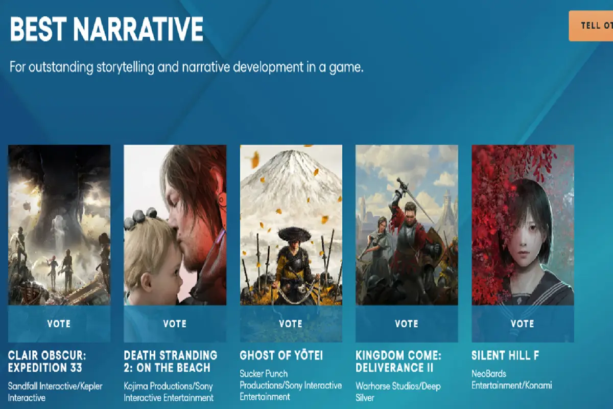 Prediksi Narasi Terbaik Game Awards