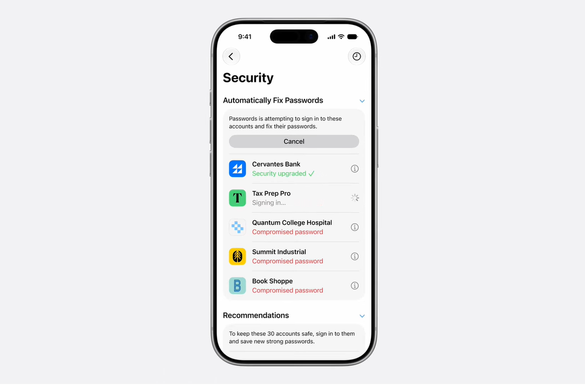 Apple Permudah Ganti Password