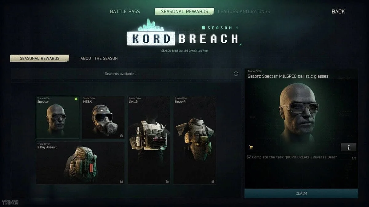 Tarkov Season 1 Resmi Dimulai