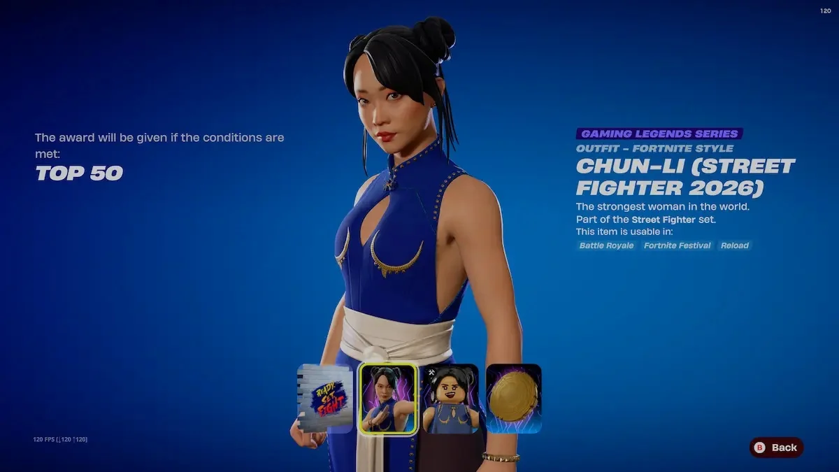Fortnite Hadirkan Skin Chun-Li Film